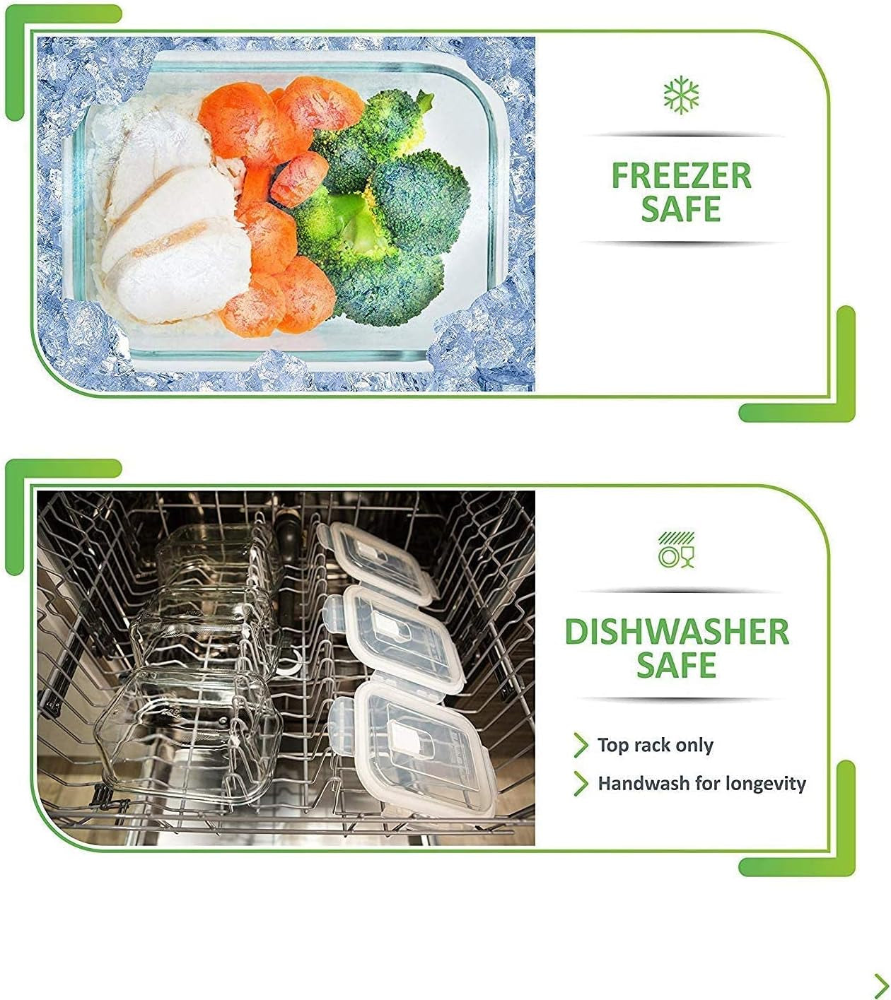 Revolutionize Your Meal Prep with the 5-Pack Airtight Glass Food Storage Containers - Perfect for Healthy Living!