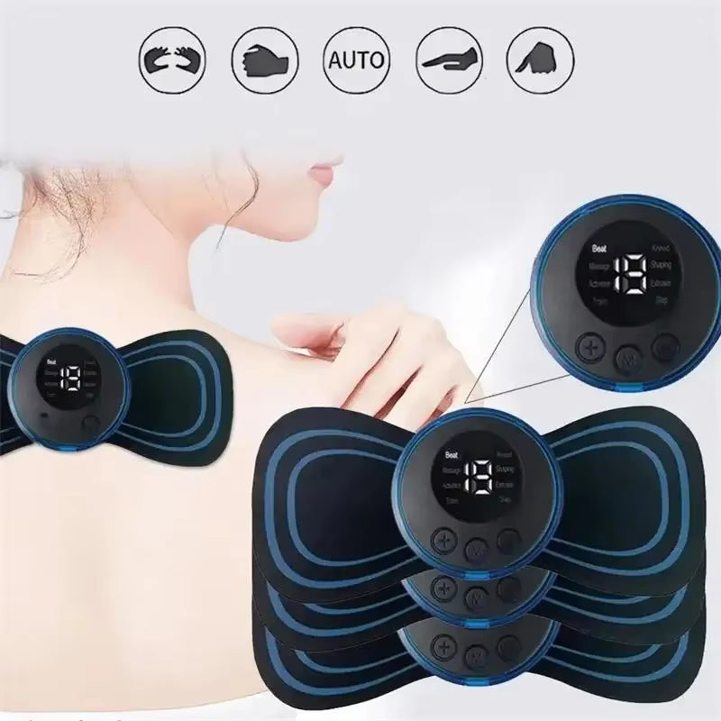 Experience Ultimate Relaxation with the Muscle Electric Massager - 8 Modes & 19 Strength Levels for Neck Relief