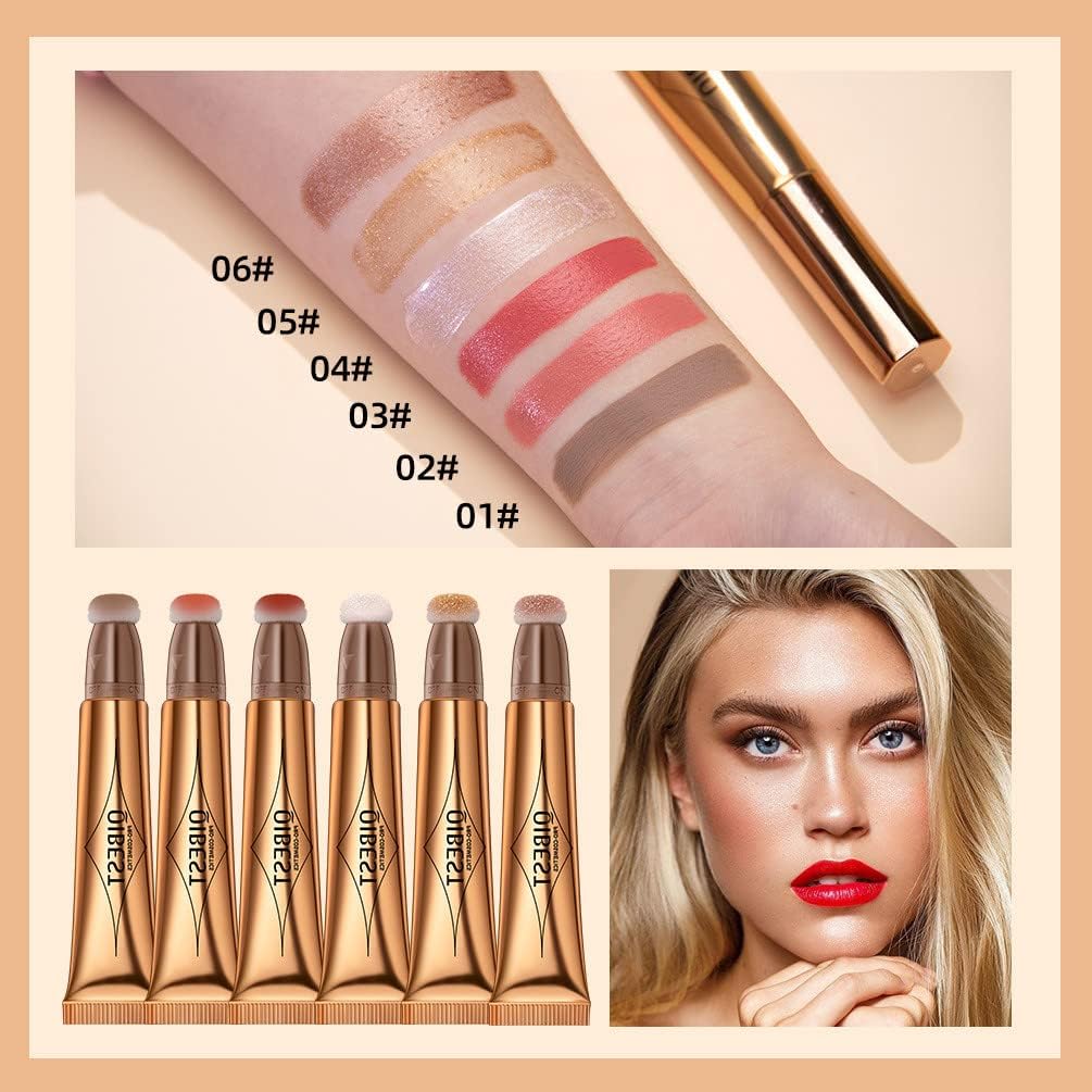Illuminate Your Beauty with Our Versatile Blusher Stick - Highlighter, Bronzer & Cream Blush for a Flawless, Natural Glow