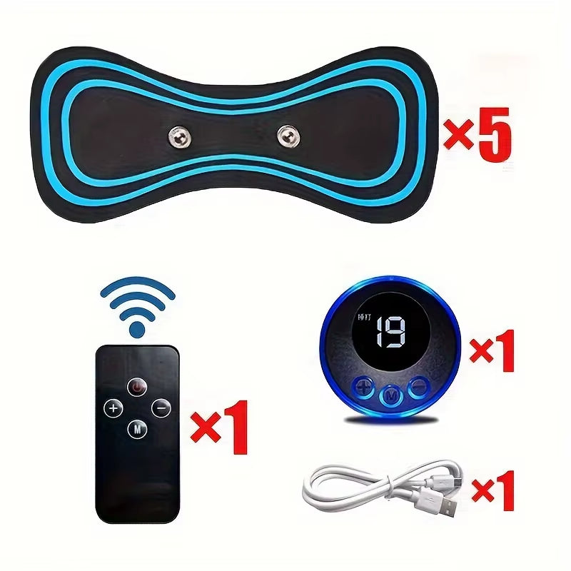 Experience Ultimate Relaxation with the Muscle Electric Massager - 8 Modes & 19 Strength Levels for Neck Relief