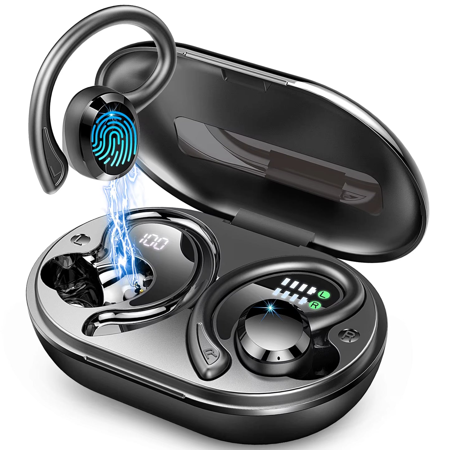 Experience Unmatched Sound Quality with Our Wireless Bluetooth 5.3 Earbuds - IP7 Waterproof, Noise Cancelling, and 48 Hours of Playback!