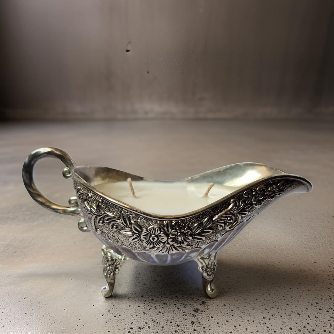Vintage Gravy Bowl Candle-3