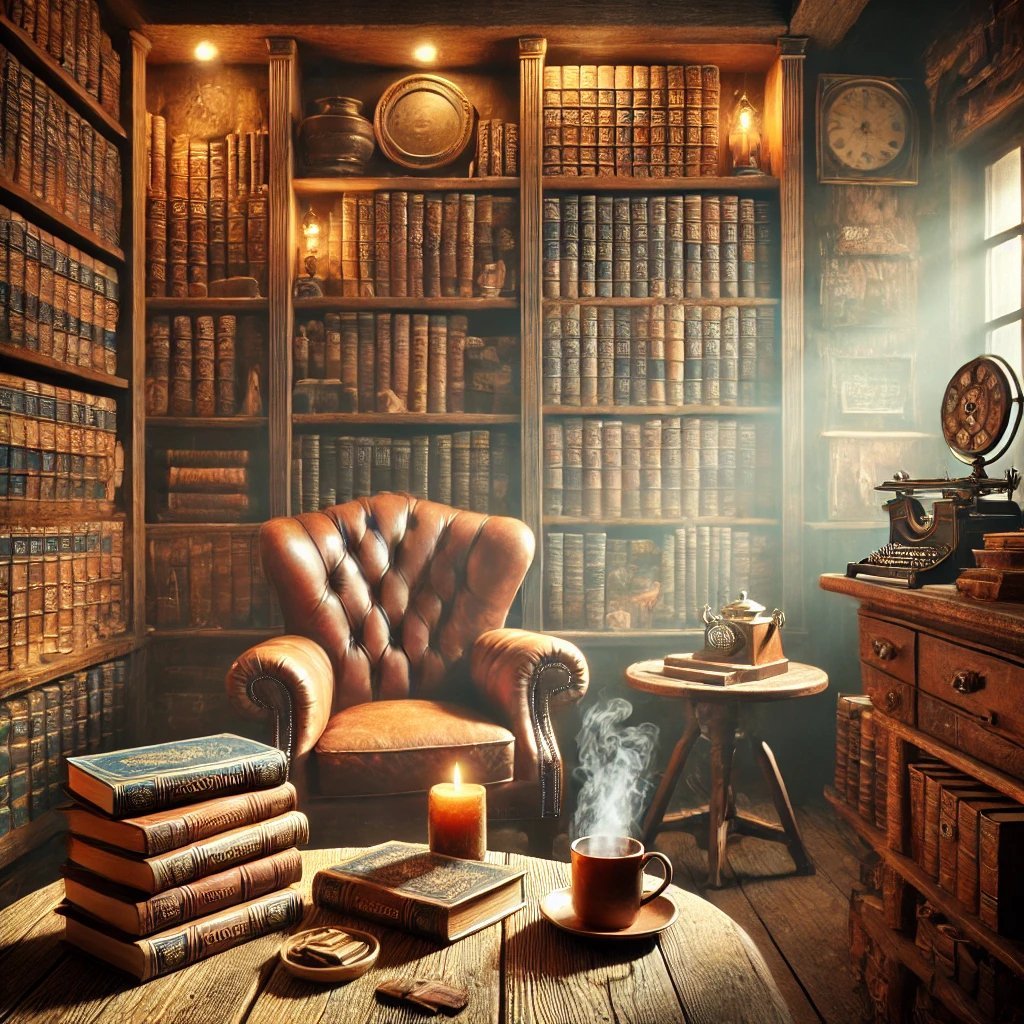 Vintage Bookshop Scented Candle-2