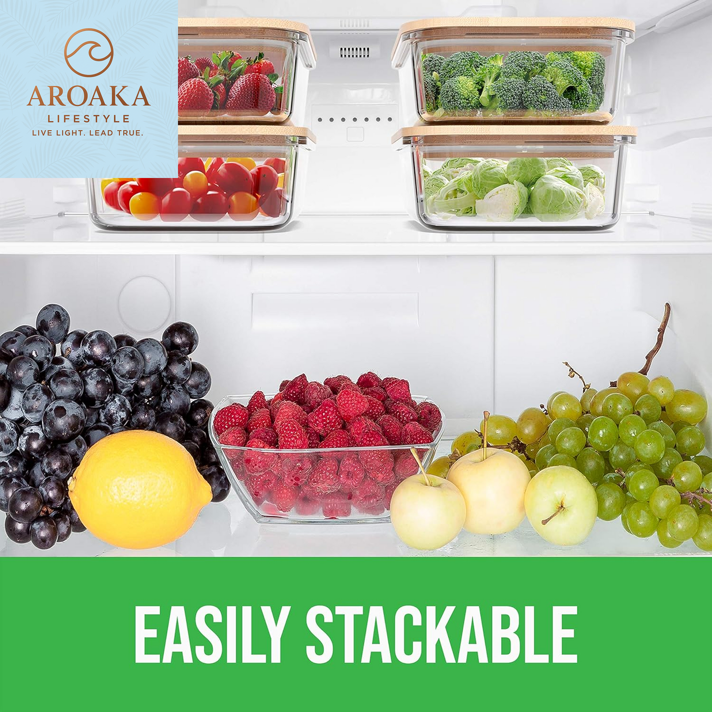 Transform Your Meal Prep with Premium Eco-Friendly 4-Pack Glass Food Storage Containers - Airtight, BPA-Free, and Multi-Functional Bamboo Lids!