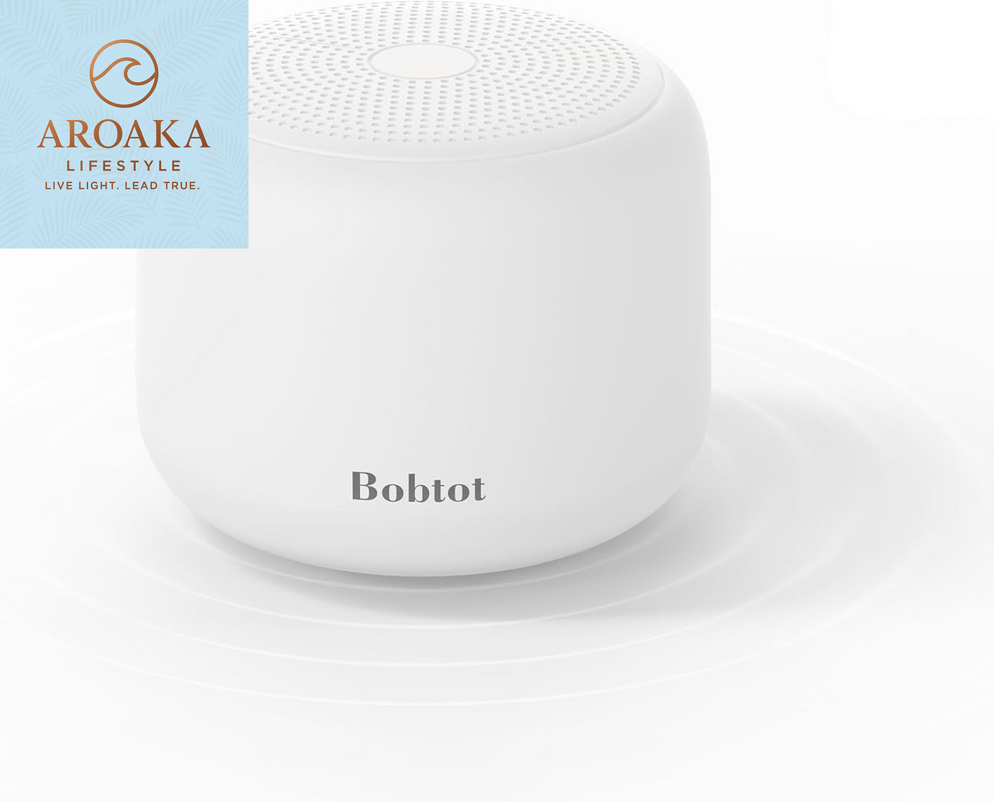 Portable Bluetooth Speaker - Wireless IPX5 Waterproof Mini Speaker with Loud Stereo Sound, 20 Hours Playtime, Rechargeable Battery, and Built-In Microphone, White