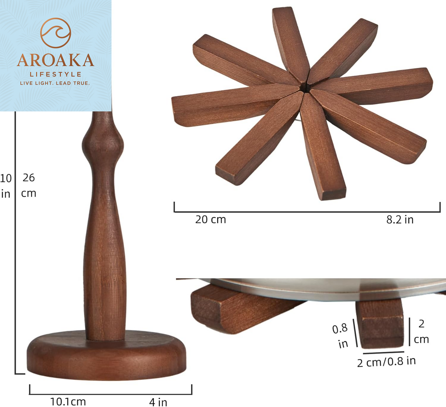 Elevate Your Kitchen with the CUIYAKI Set of 3 Stylish Bamboo Trivets - Perfect for Hot Dishes and Easy Storage