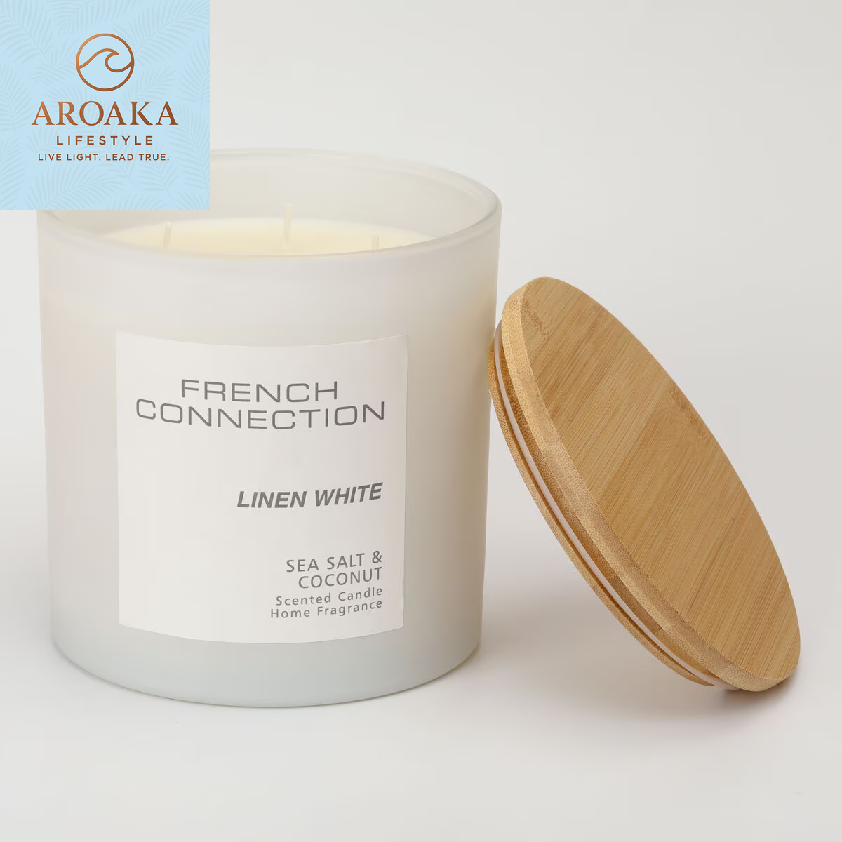 Indulge in Elegance: Pastel XL 1.5Kg Scented Candle in Linen White