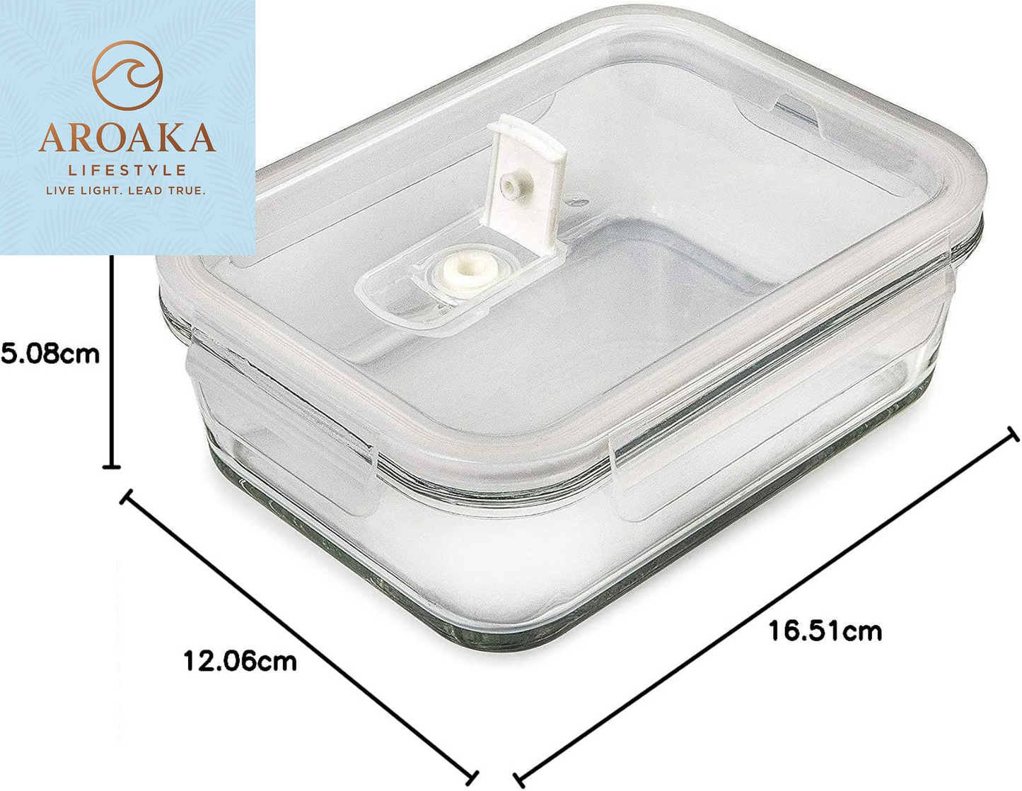 Revolutionize Your Meal Prep with the 5-Pack Airtight Glass Food Storage Containers - Perfect for Healthy Living!