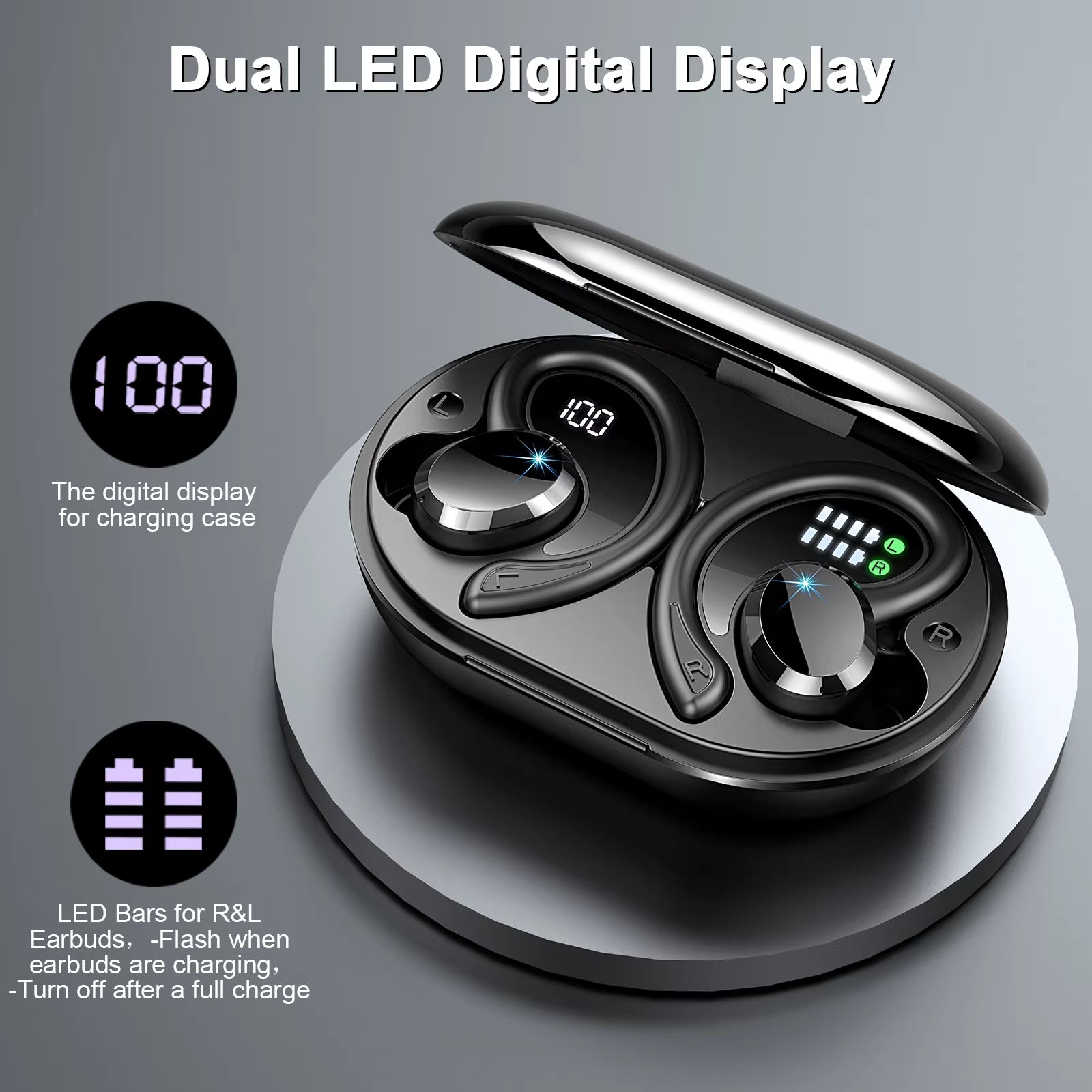 Experience Unmatched Sound Quality with Our Wireless Bluetooth 5.3 Earbuds - IP7 Waterproof, Noise Cancelling, and 48 Hours of Playback!