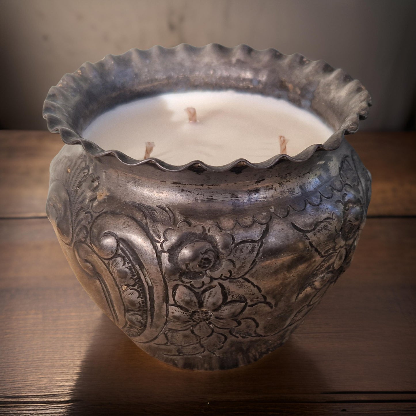 3 Wick Candle | Amber & Rock Salt Fragrance-0
