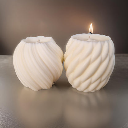 Pillar Candles | Unscented Natural Wax-0