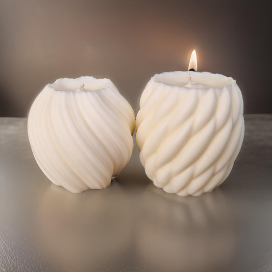 Pillar Candles | Unscented Natural Wax-0
