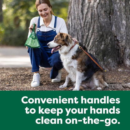 Premium Lavender Dog Waste Bags with Handles - Value Pack of 600, Easy Tie and Leakproof Design