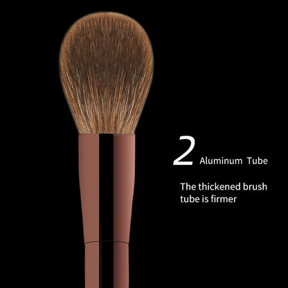 Makeup Brush Set Mini Portable 7 Pcs, High Quality Soft Animal Hair Brush Include Eyeshadow,Blush,Powder Brush