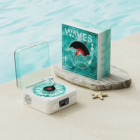 Mini Retro Bluetooth Speaker: Portable Vintage White Noise Subwoofer with RGB Light and TF Card Support for Enhanced Sleep Experience