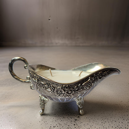 Vintage Gravy Bowl Candle-3