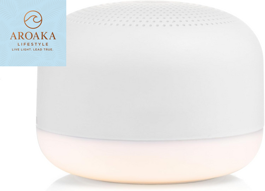 Mini Portable White Noise Machine with 6 Soothing Sounds and Adjustable Night Light - Ideal Sleep Therapy for Adults and Infants, USB Rechargeable with Convenient Carry Lanyard