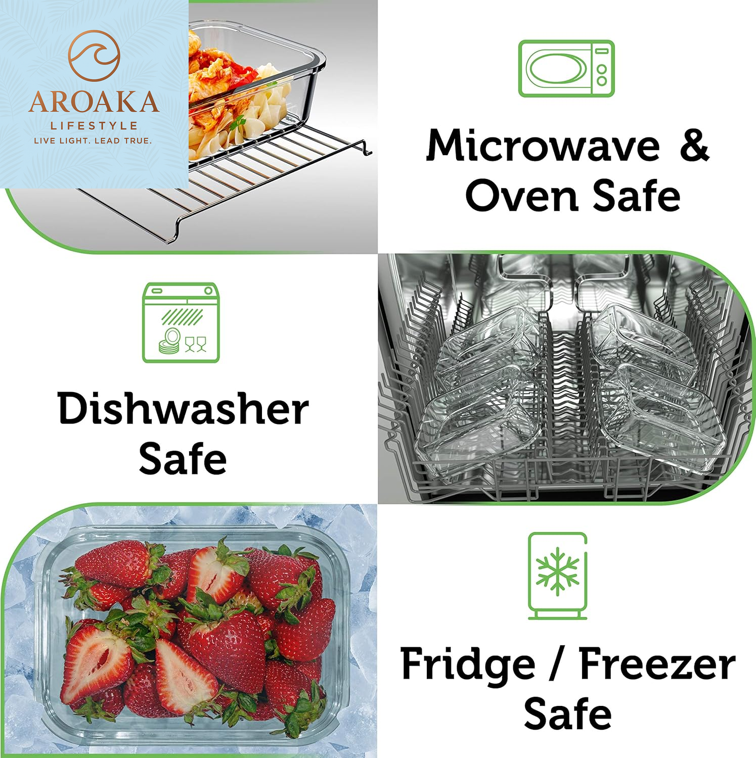 Transform Your Meal Prep with Premium Eco-Friendly 4-Pack Glass Food Storage Containers - Airtight, BPA-Free, and Multi-Functional Bamboo Lids!