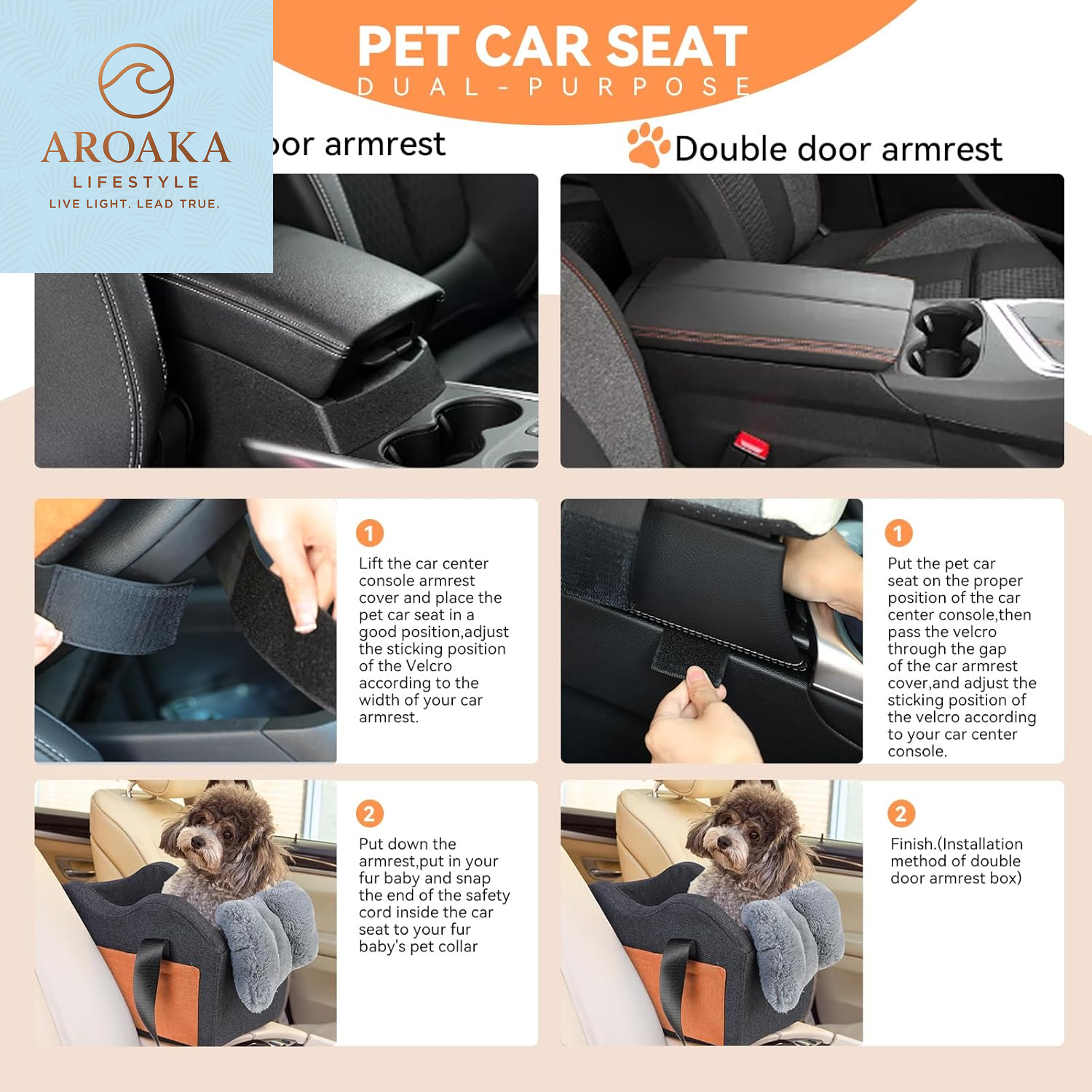 Cozy and Secure Dog Car Seat for Small Dogs - Perfect Booster Seat for Your Puppy on the Go!